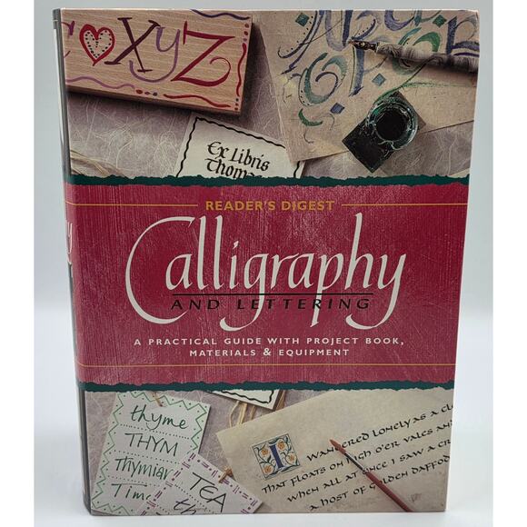 Calligraphy & Letters Beginners Kit Set Pen Ink How To Project Book - Picture 2 of 7